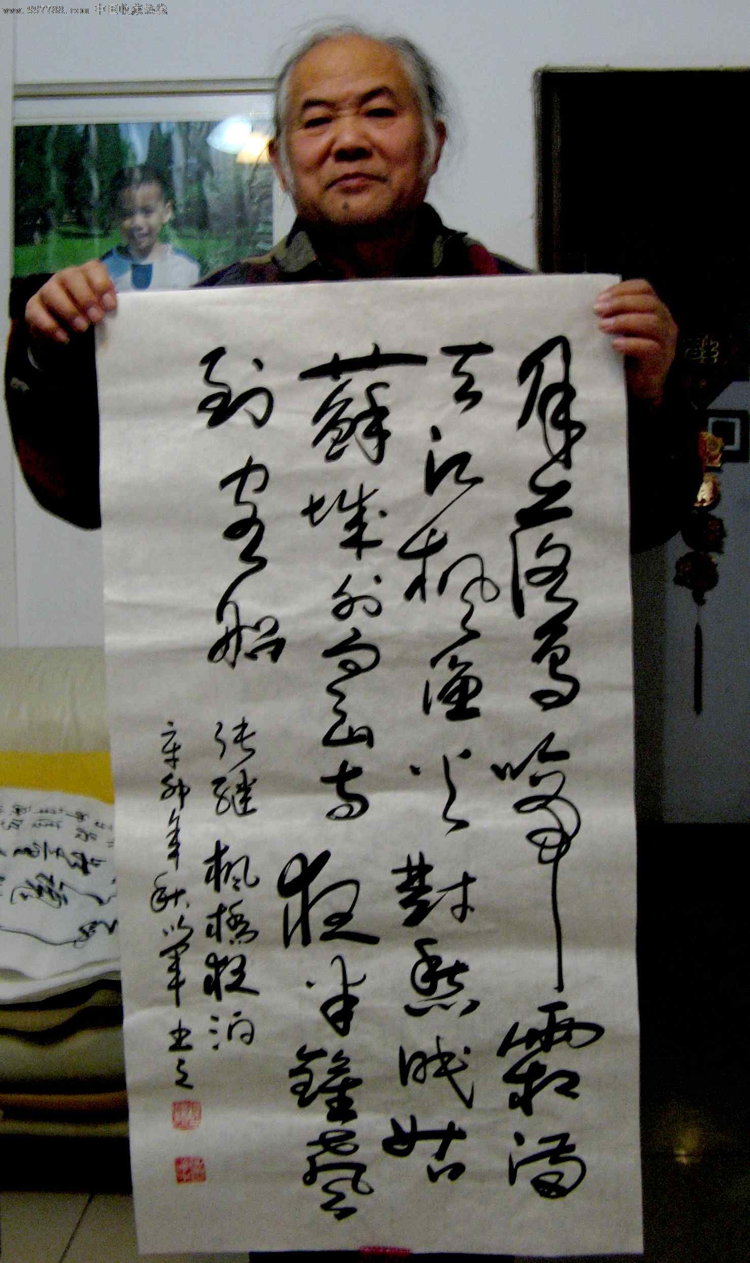 山东实力派书画家三尺狂草录张继诗枫桥夜泊