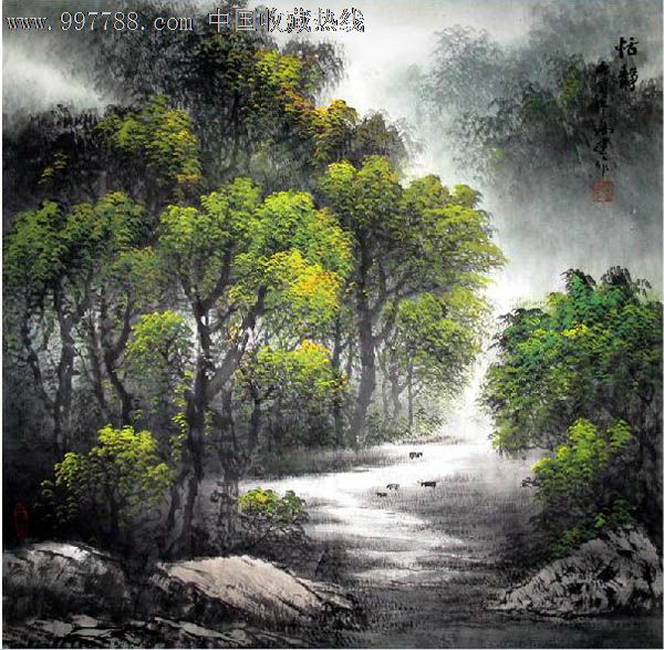 龙高建·四尺斗方精品山水-山水国画原作--se15987329-零售-7788收藏