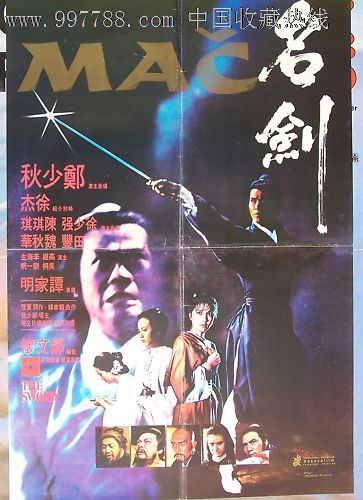 名剑(1980)郑少秋国际版原版电影海报