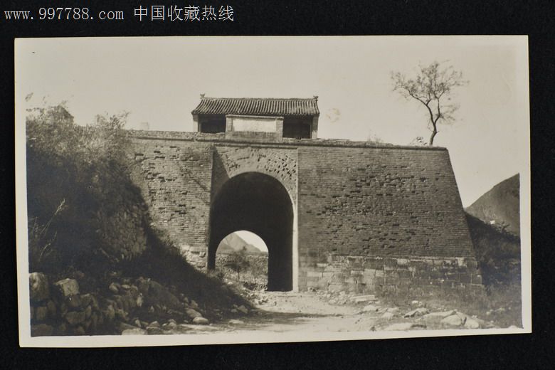 民国北京山海关南口城门原版老照片带"泛银"