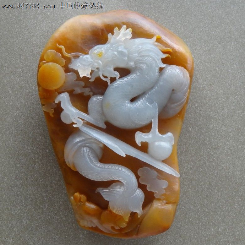 云南龙陵黄龙玉龙摆件_价格5000.0000元_第1张_7788收藏__收藏热线