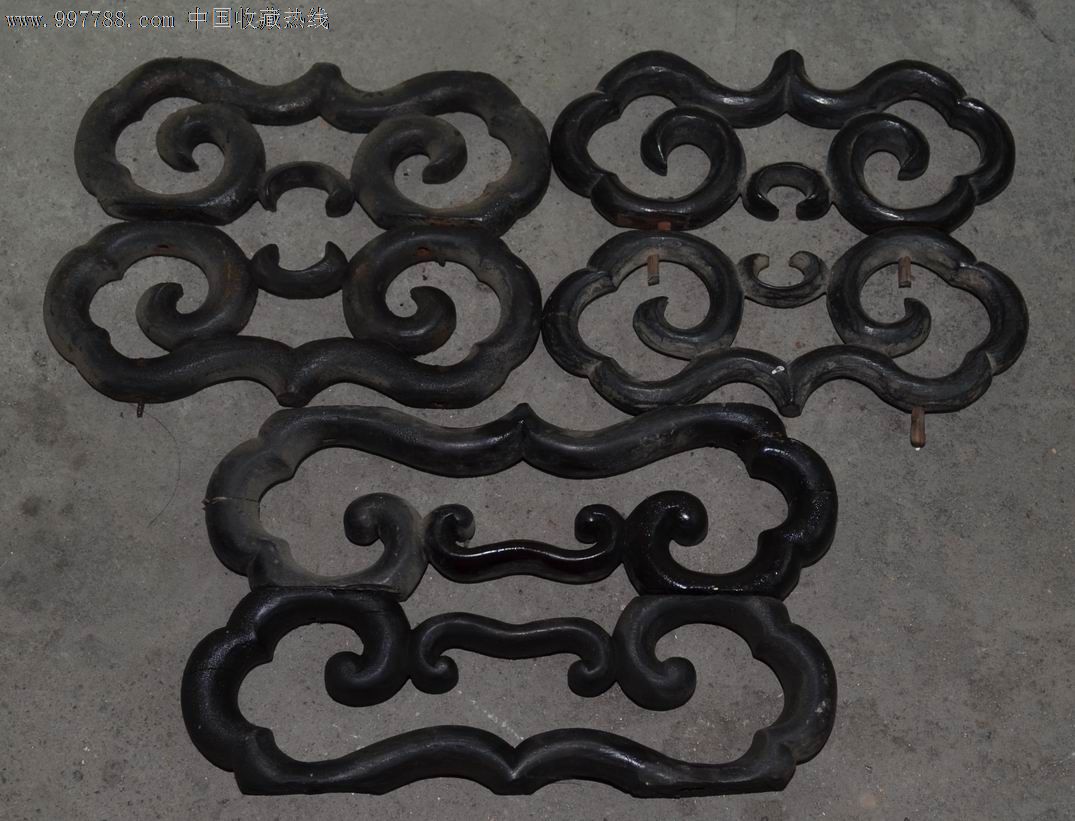 红木卡子花三对