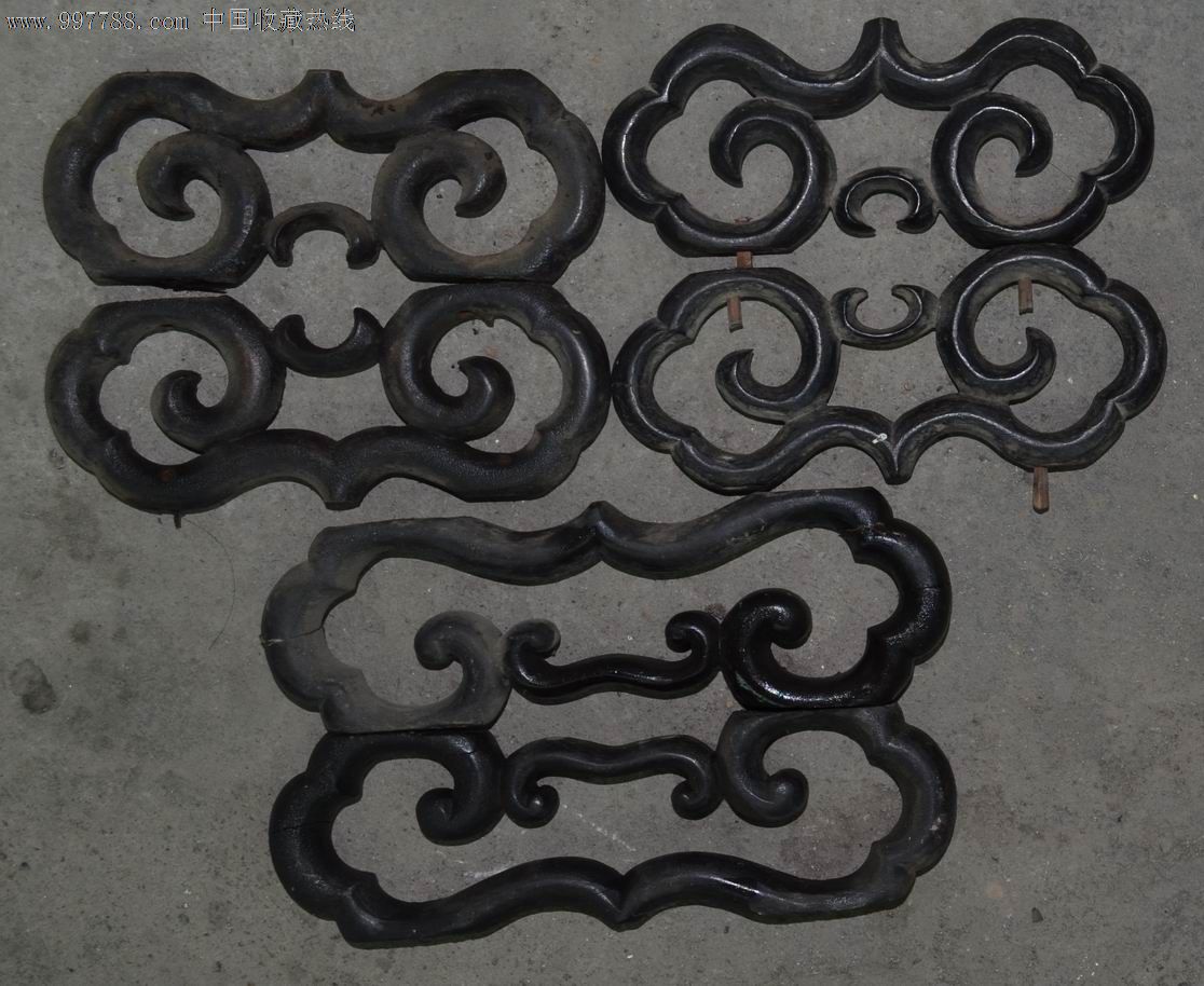 红木卡子花三对