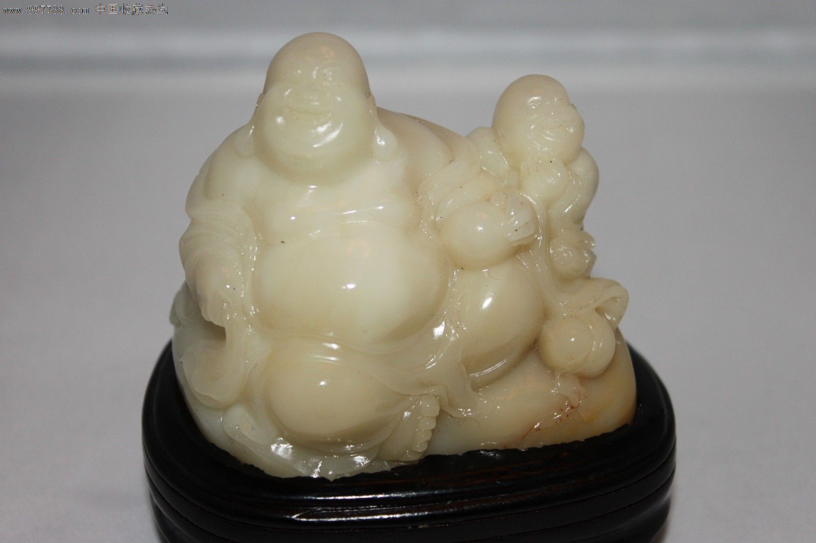 寿山石白芙蓉弥勒佛