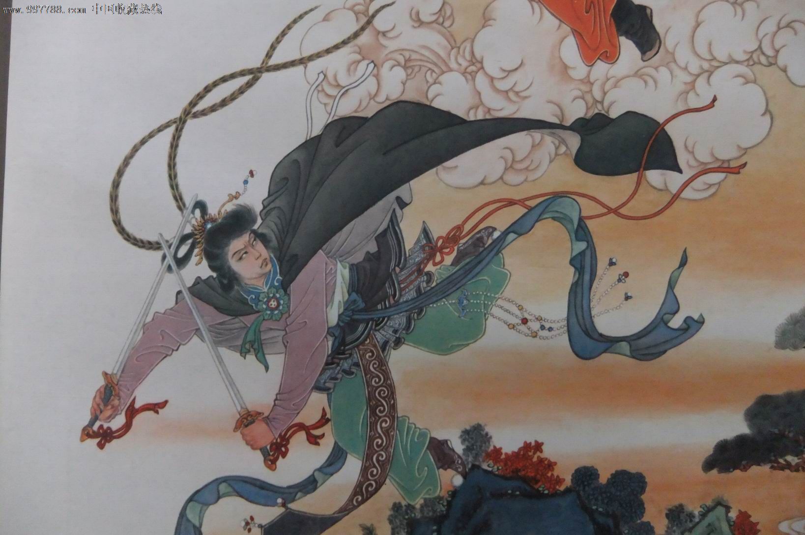 孙悟空三打白骨精,年画/宣传画,绘画稿印刷,年画,工笔,七十年代(20