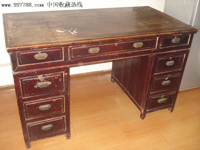 民国榉木办公台