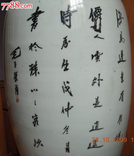 罕见特精民国大名家毛子荣粉彩仙女采花300件嫁妆瓶民国花瓶