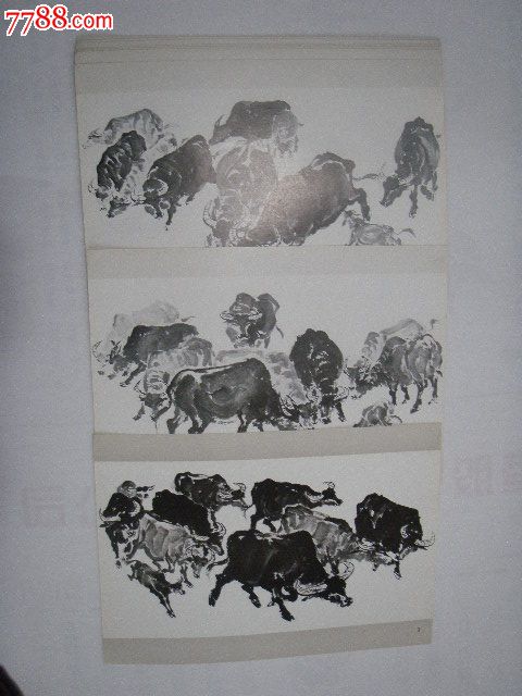 《百牛图》兼谈画牛技法册页内有13张全