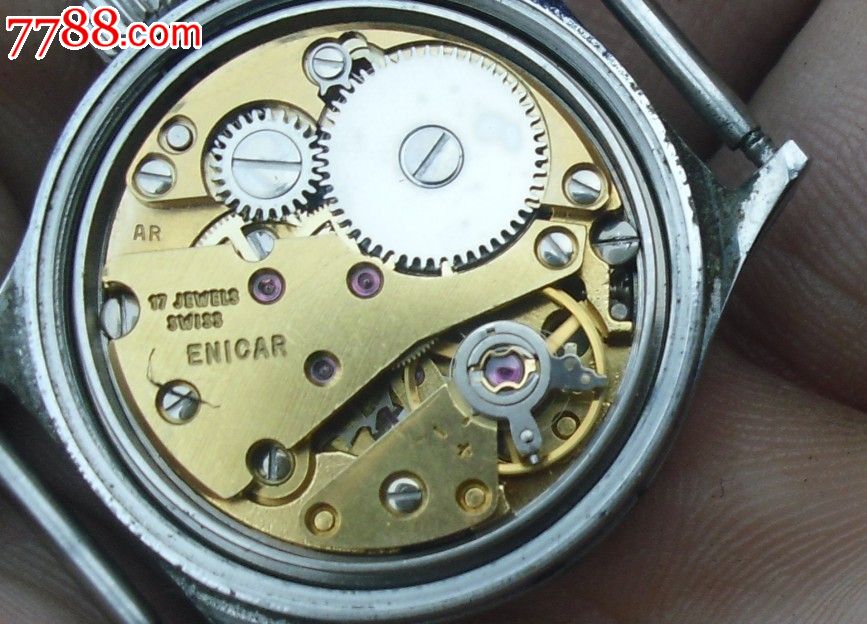 英纳格女表,机芯黄灿灿
