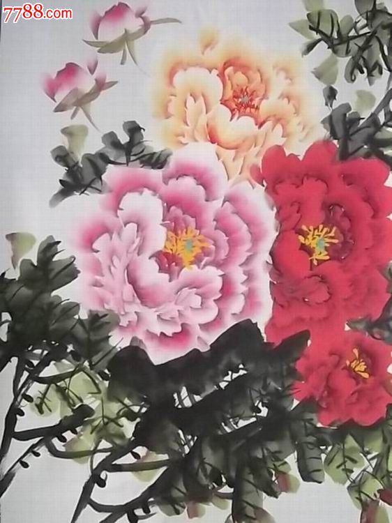 马桂芳条幅《富贵腾达》原作