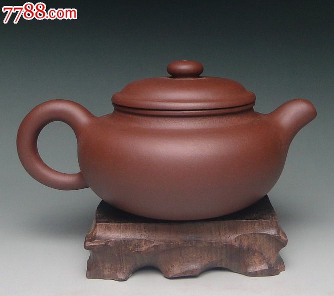 宜兴紫砂壶.汤伟萍全手工仿古壶.原矿紫泥.260cc容量