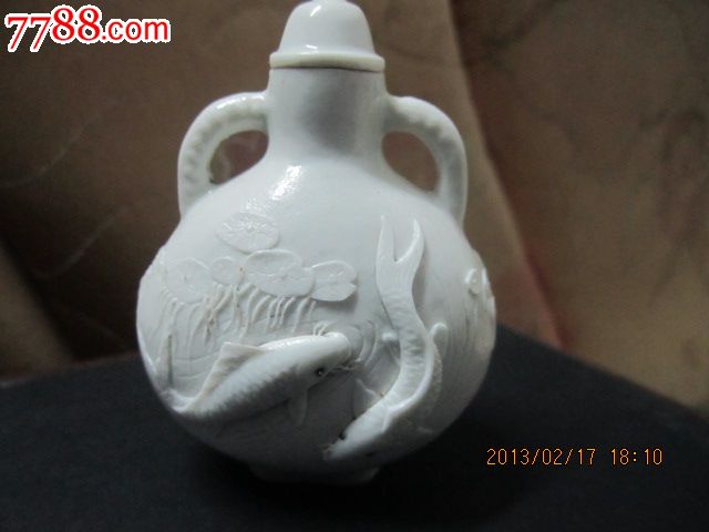 陈国治瓷雕鼻烟壶_白瓷/青白瓷_补萝居【7788旧书网】