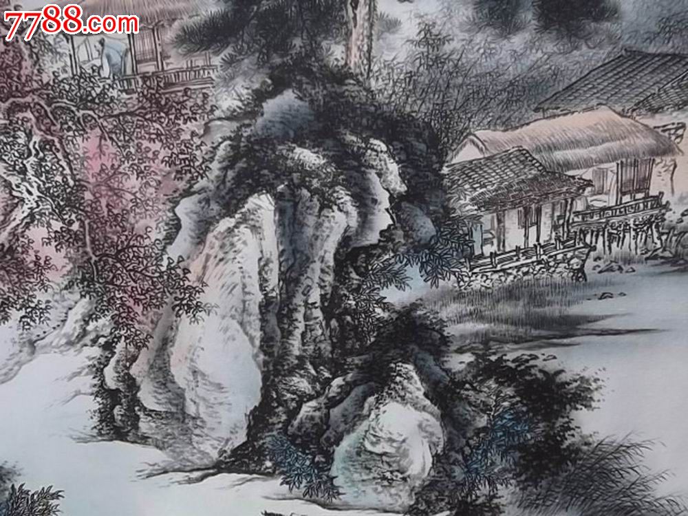 刘继伟山水《溪山游归》