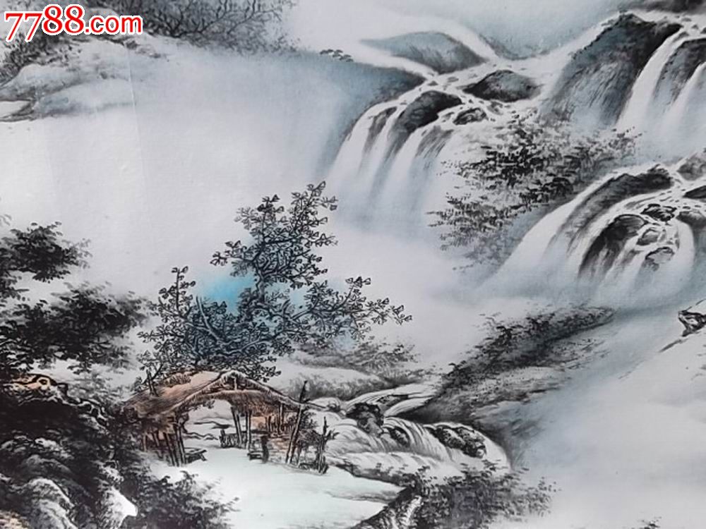 刘继伟山水《溪山游归》