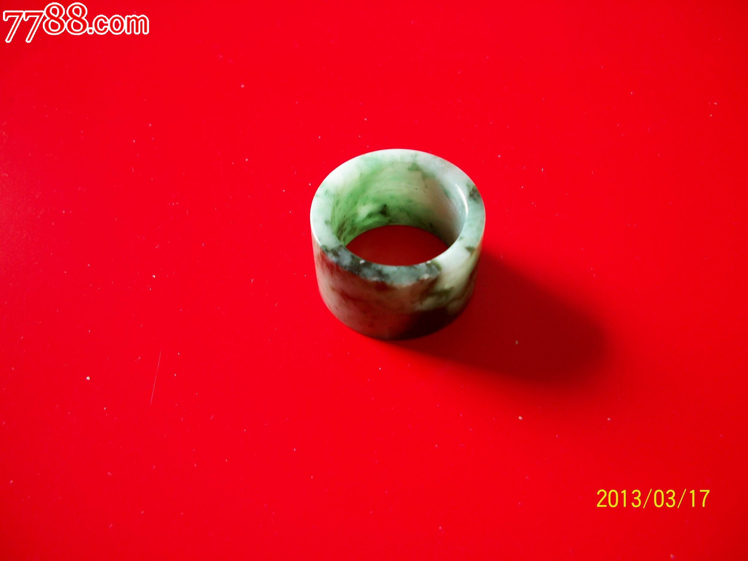 油青种翡翠扳指