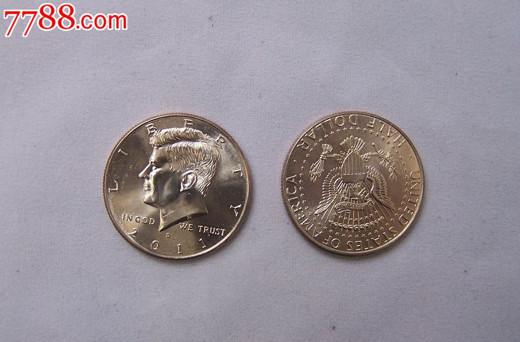 2011美国肯尼迪头像50美分硬币
