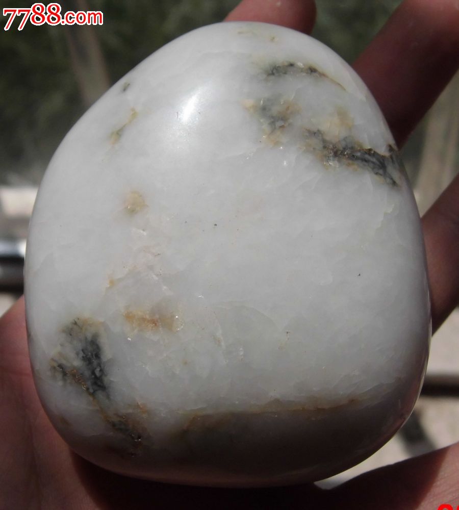 长江石金沙江白色石头彩布景水榭鱼缸把玩天然点缀奇石雨花石花盆盆景