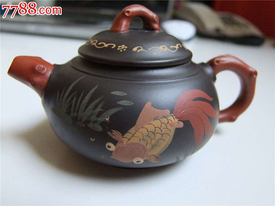 紫砂壶金玉满堂