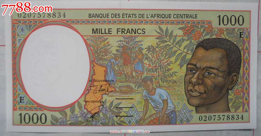 1000西非法郎图片
