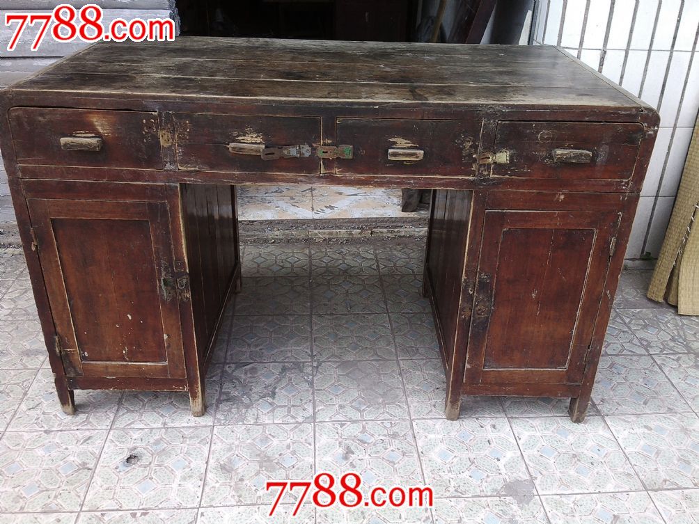 民国楠木书桌