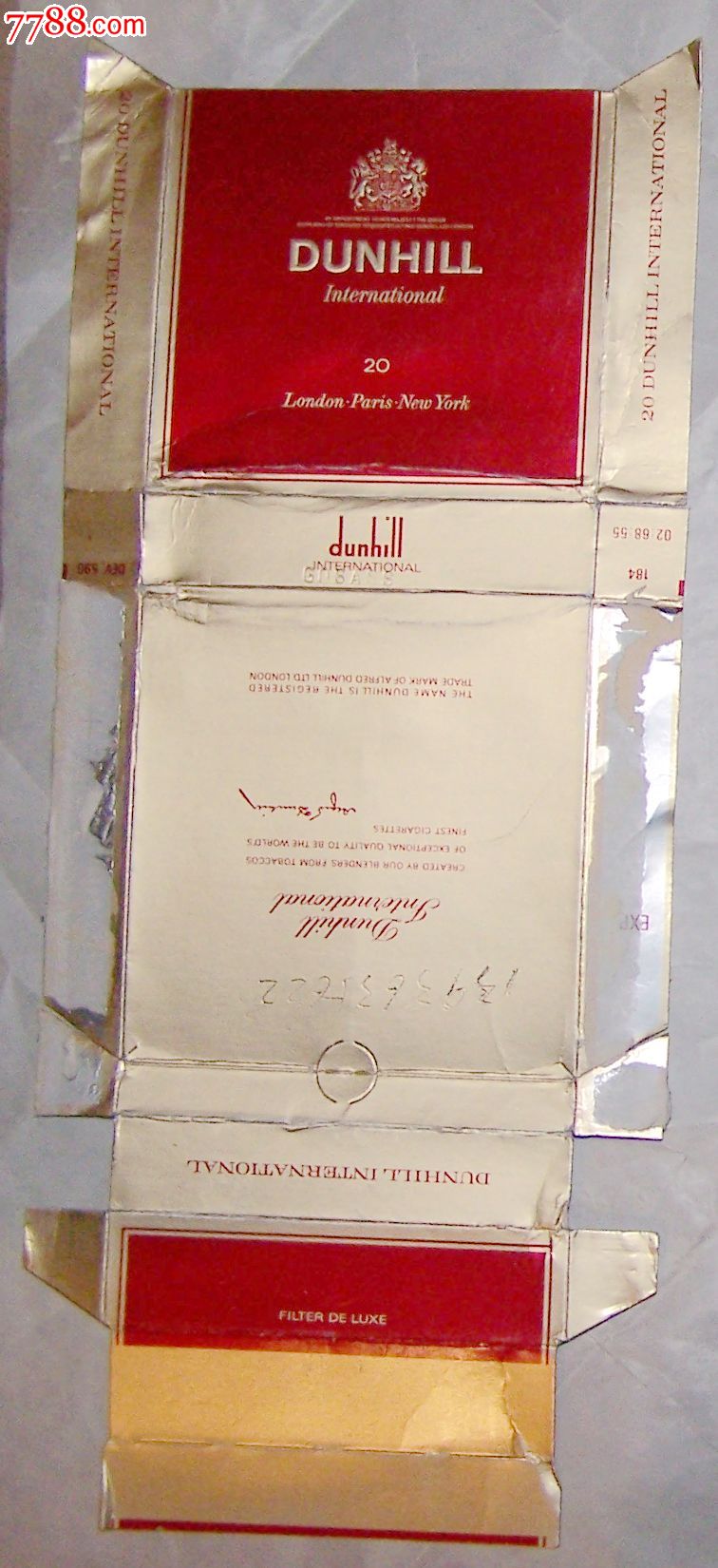 dunhill-寬版-煙標/煙盒--se17180600-零售-7788收藏__收藏熱線