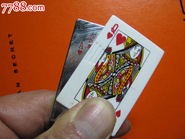 打火机扑克牌造型红桃q