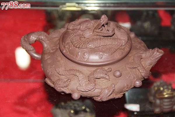 现代朱亮龙壶-紫砂壶--se17283455-零售-7788收藏__收藏热线