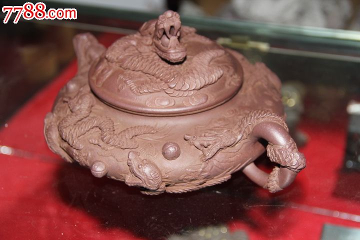 现代朱亮龙壶-紫砂壶--se17283455-零售-7788收藏__收藏热线