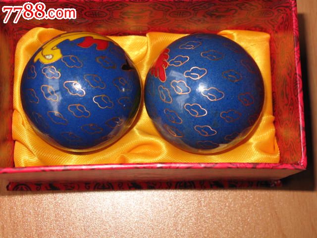 景泰蓝铁球---保定三宝之一,龙凤呈祥图案