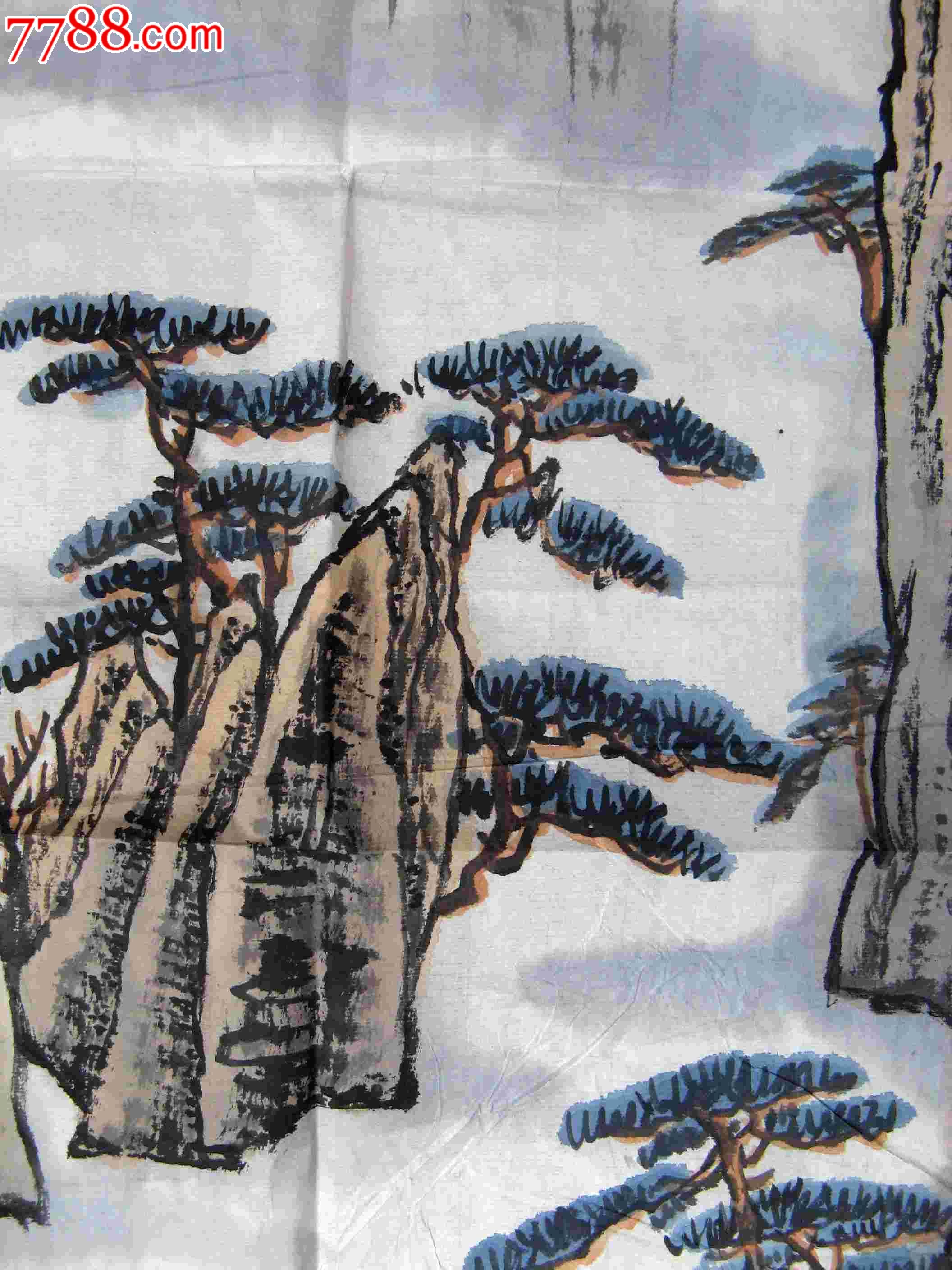 不错的四尺开三山水画:云峰松涛-se17327855-山水国画原作-零售-7788