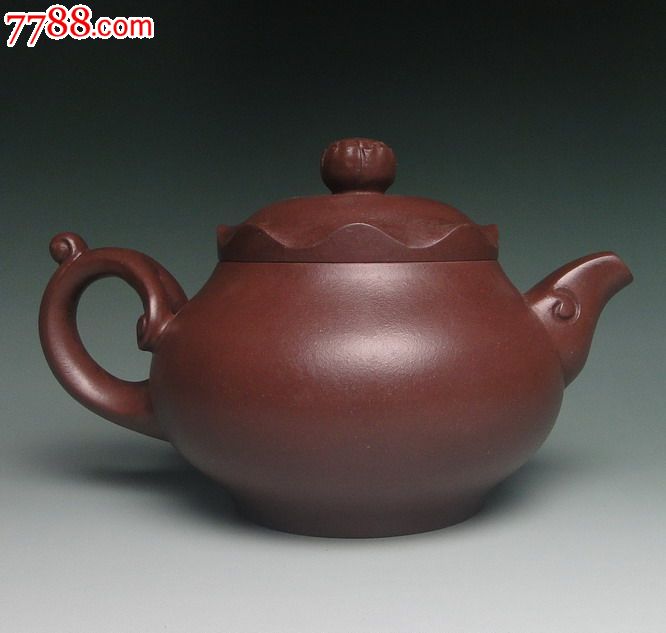 猪肝色紫泥顾景舟原样之僧帽【三羊开泰壶】-se17452211-紫砂壶-零售