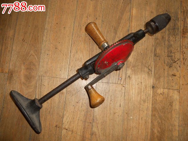 文革老货木工diy工具手摇钻木钻