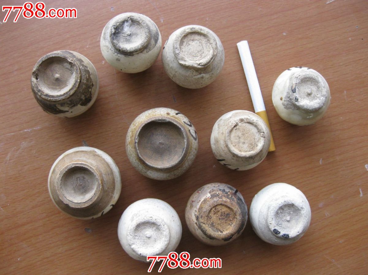 元代白釉瓷药瓶-10个