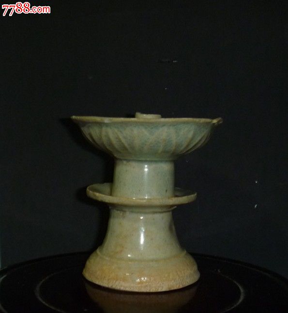 南宋湖田窑莲瓣纹灯盏-se18172767-青白瓷/影青瓷-零售-7788收藏