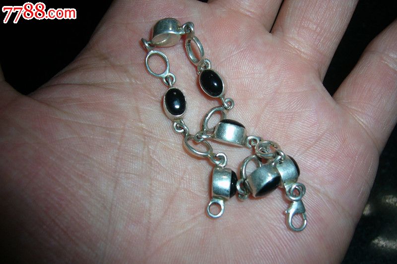 碳晶石·银手链