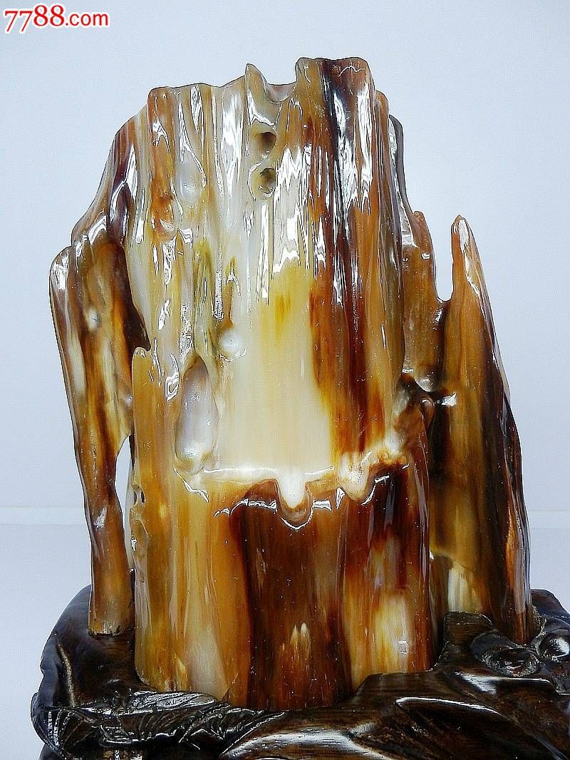 缅甸树化玉摆件精品红色木化玉收藏木化奇石观赏石家居摆件