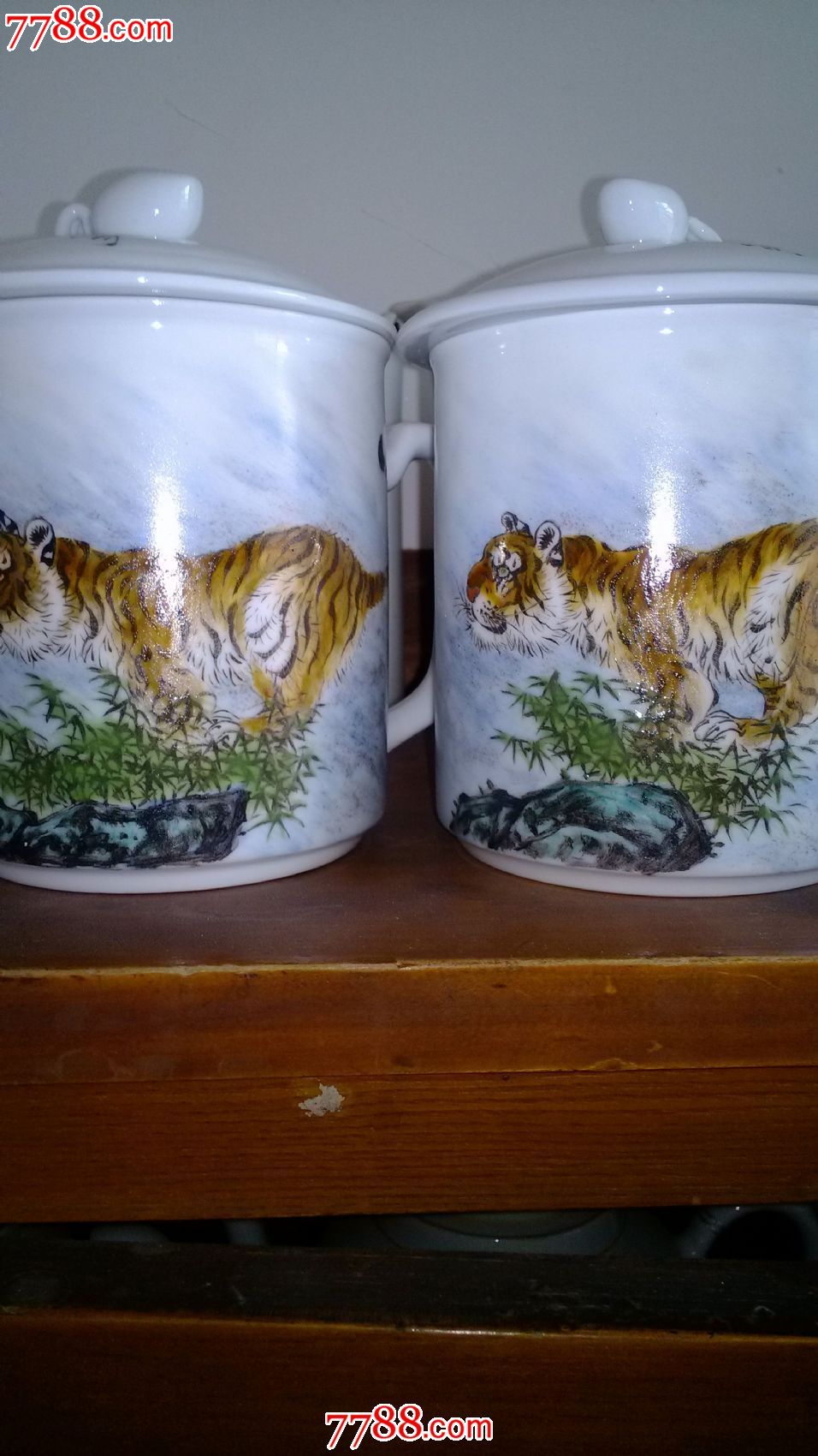 粉彩老虎杯子-se18390339-彩绘瓷/彩瓷-零售-7788收藏__收藏热线