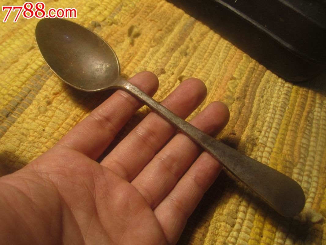 包浆漂亮的民国老铜勺
