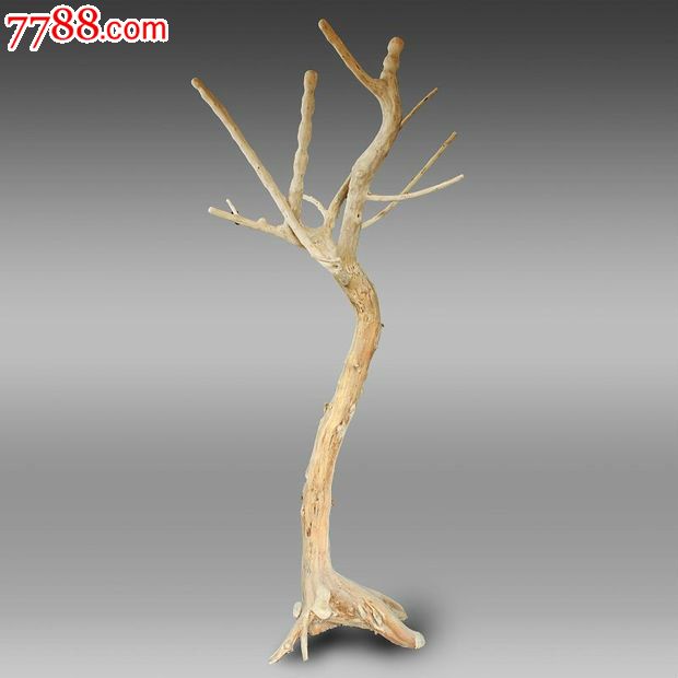 宜居品阁实木根雕木雕自然件柘木黄金刺衣架ywdl544