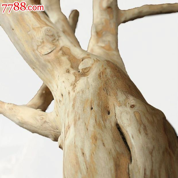 宜居品阁实木根雕木雕自然件柘木黄金刺衣架ywdl544