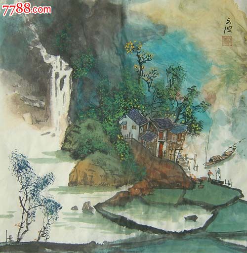 範文波寫意斗方山水精品05220