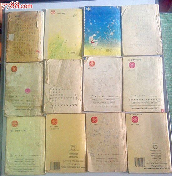 80年代懷舊老課本六年制小學語文1-12冊全套12冊具體見描述包郵