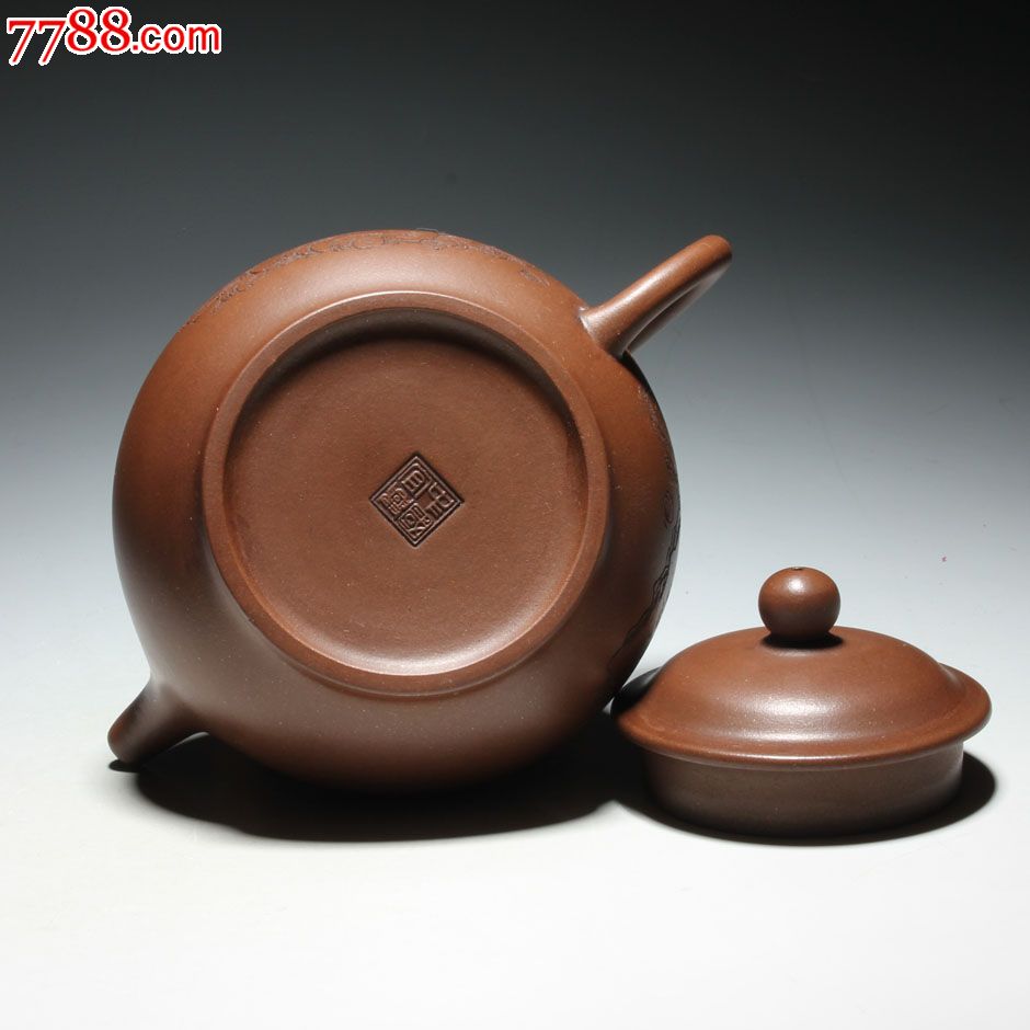 中国宜兴款宜兴紫砂一厂茶壶吕尧臣制掇只壶早期回流壶