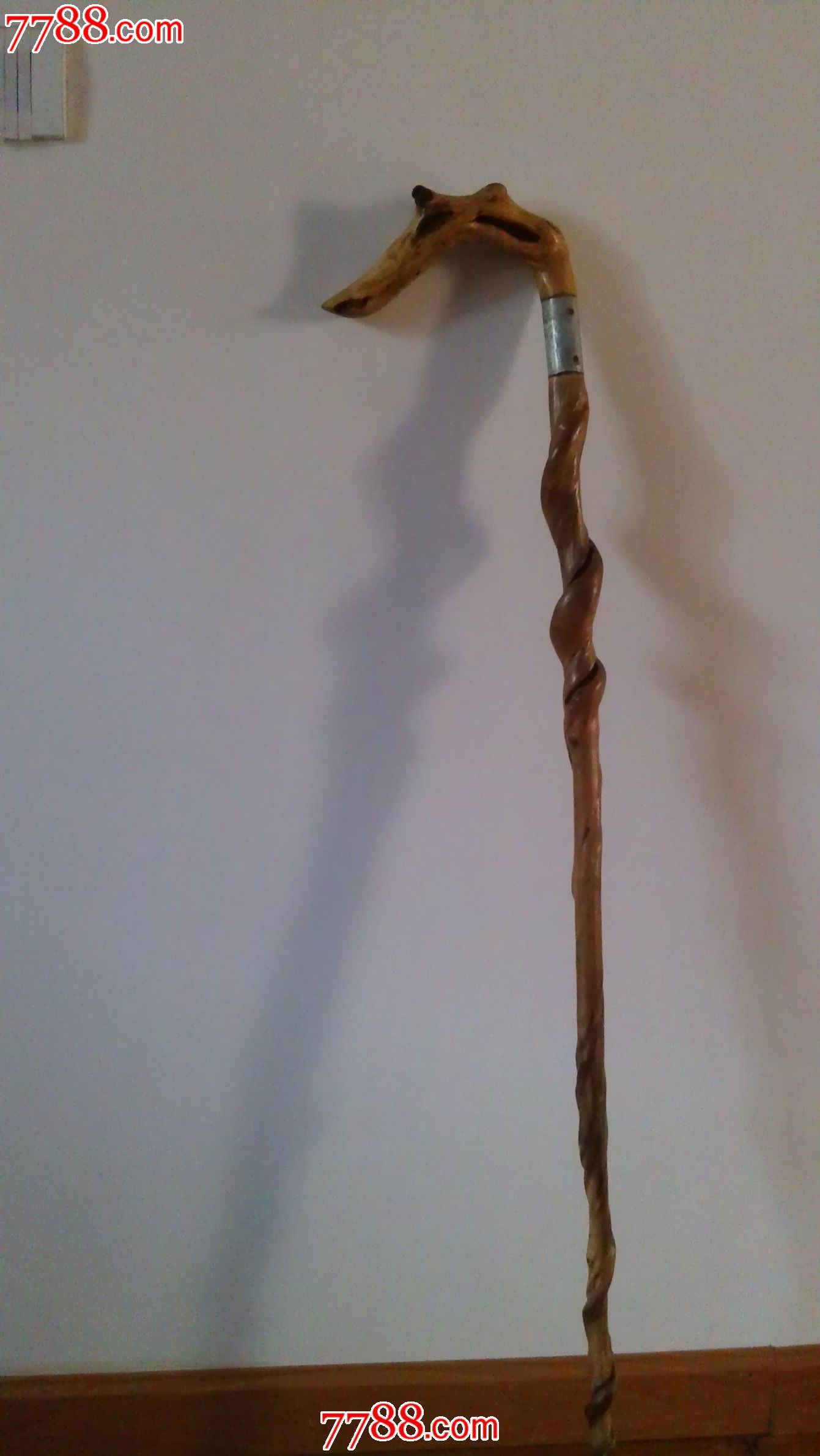 天然龙头拐杖