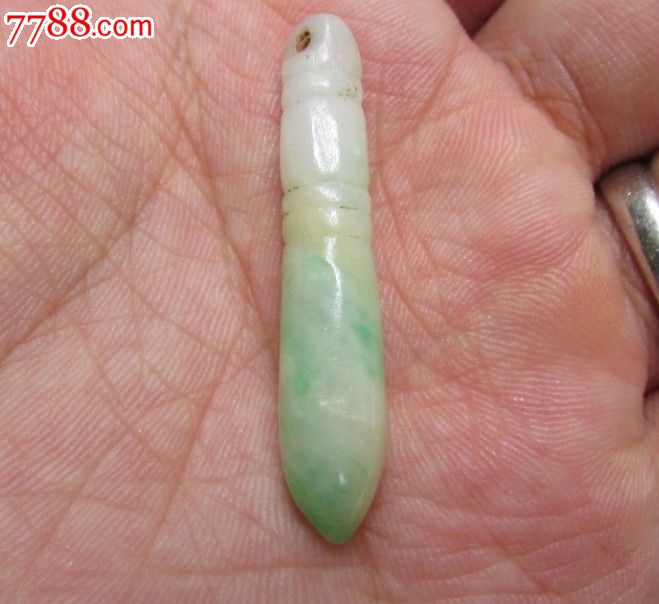 清代翡翠磨牙棒