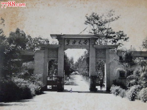 1964年暨南大学(学校大门-1964年历-se19037867-老照片-零售-7788