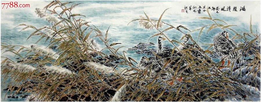 文秋林·小六尺花鸟作品