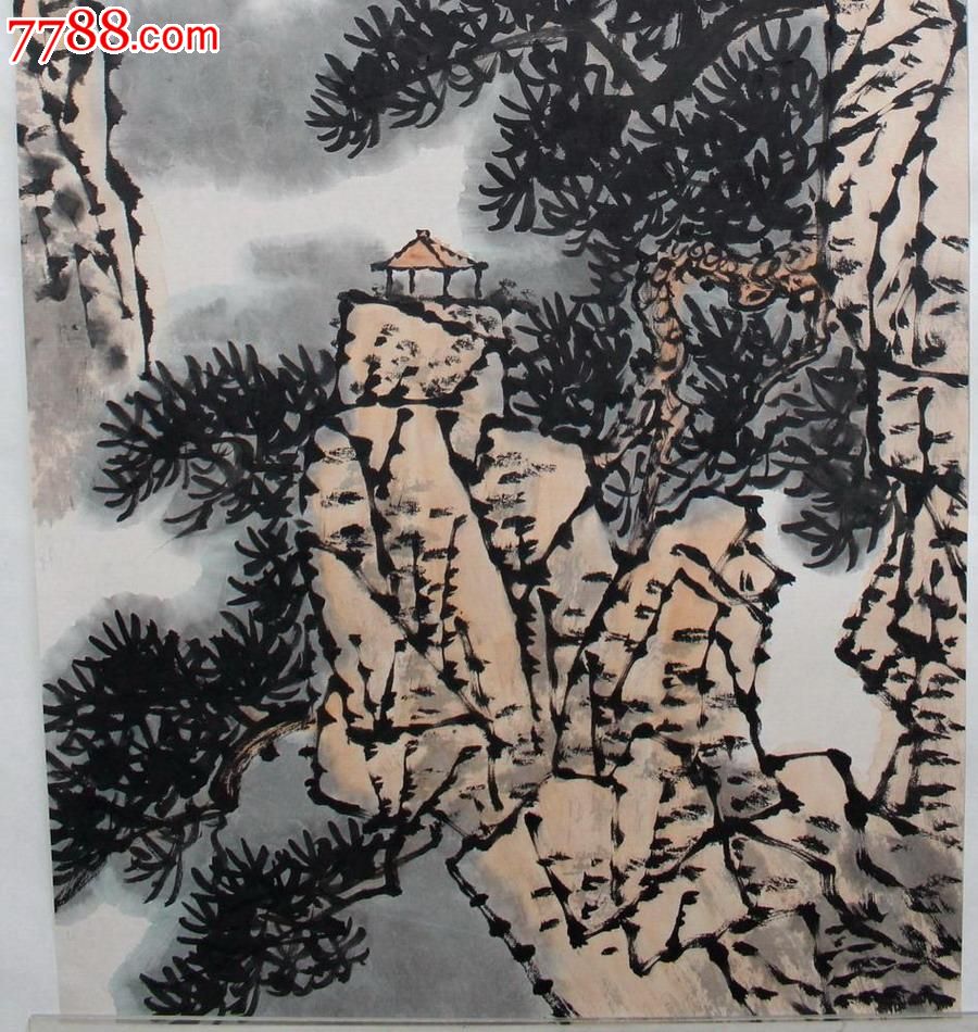 黄山画派代表名家,张建中(奇山图)风格很独特!