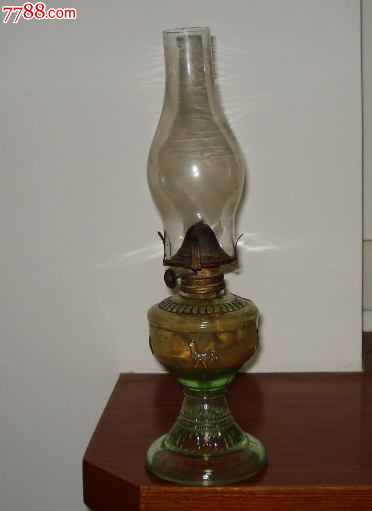 50年代解放初产公鸡图案煤油灯一盏(a0797)