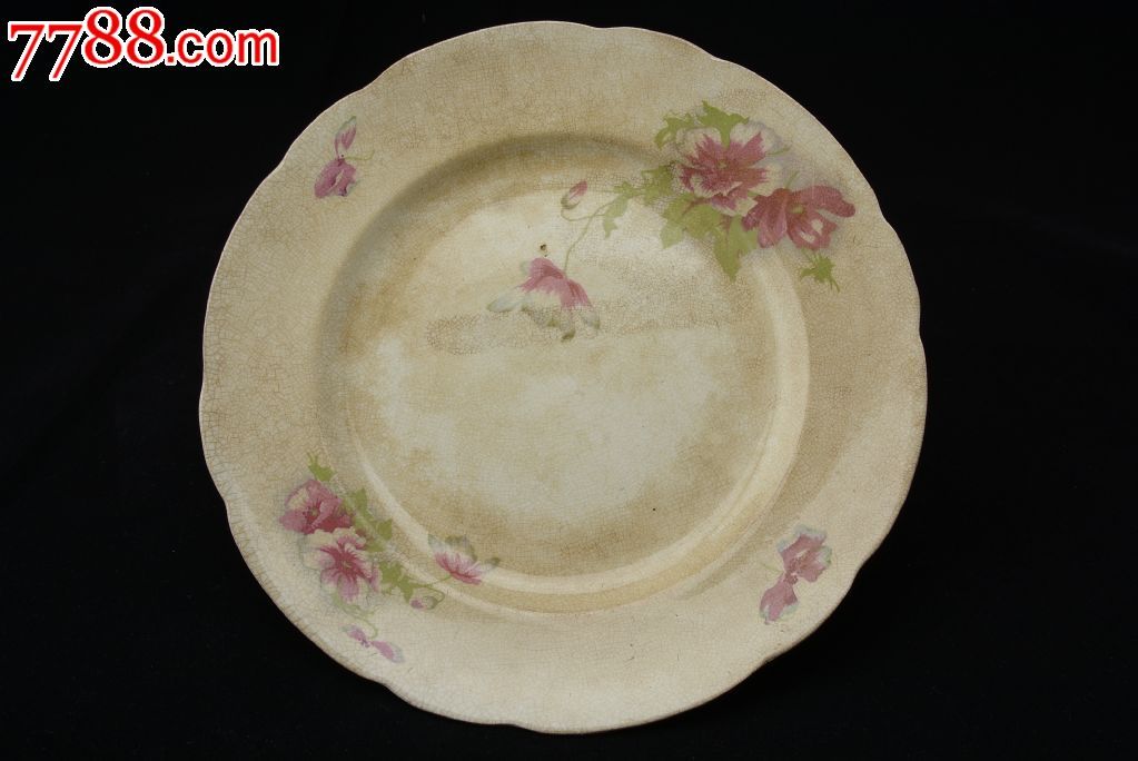 民国时期,西洋瓷盘,一对